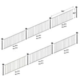 Fortress Building Products 48-ft x 40-in Black Sand Steel Deck Rail Kit