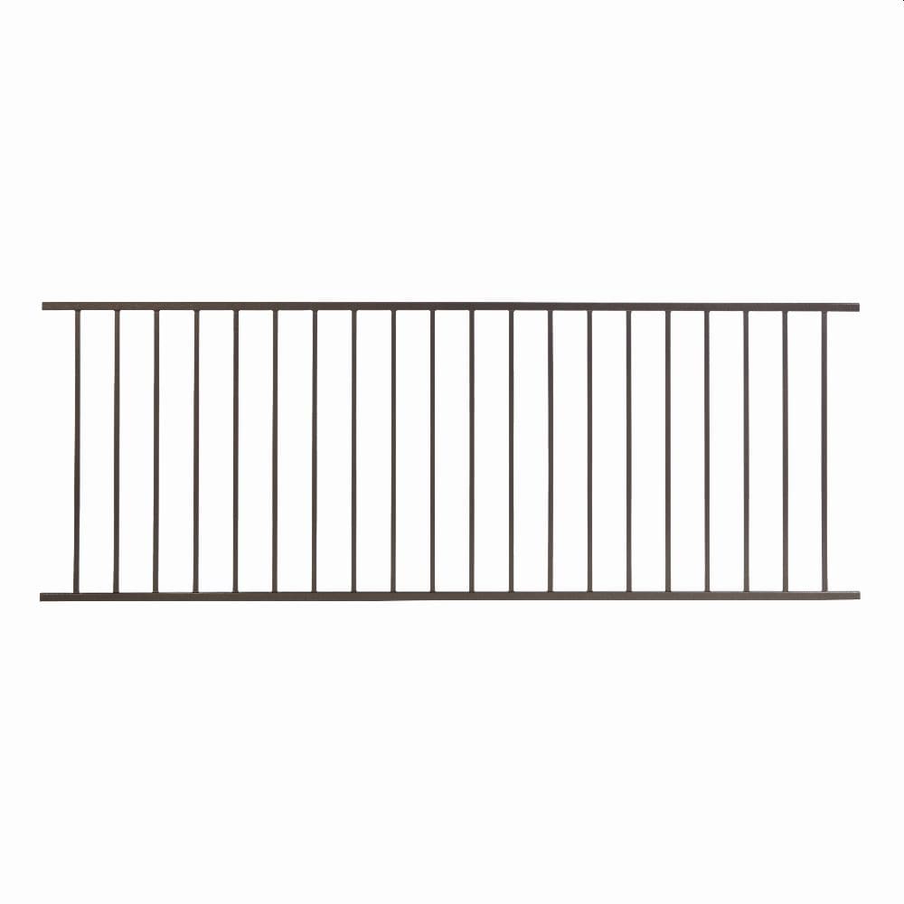 Fortress Building Products 48-ft x 34-in Antique Bronze Steel Deck Rail Kit