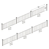 Fortress Building Products 48-ft x 34-in Antique Bronze Steel Deck Rail Kit