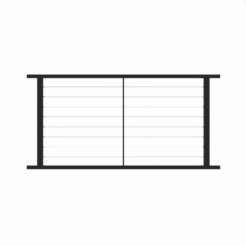 Fortress Building Products 12-ft x 40-in Black Steel Deck Cable Rail Kit