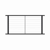 Fortress Building Products 12-ft x 40-in Black Steel Deck Cable Rail Kit