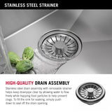 Delta Stainless Steel 1-Basin Undermount Laundry Sink 18x24"