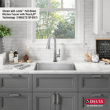 Delta 18-in x 24-in Stainless Steel Undermount Laundry Sink with Drain
