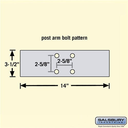 Deluxe Mailbox Post - 2 Sided for Two Mailboxes, In-Ground Mounted, Bronze