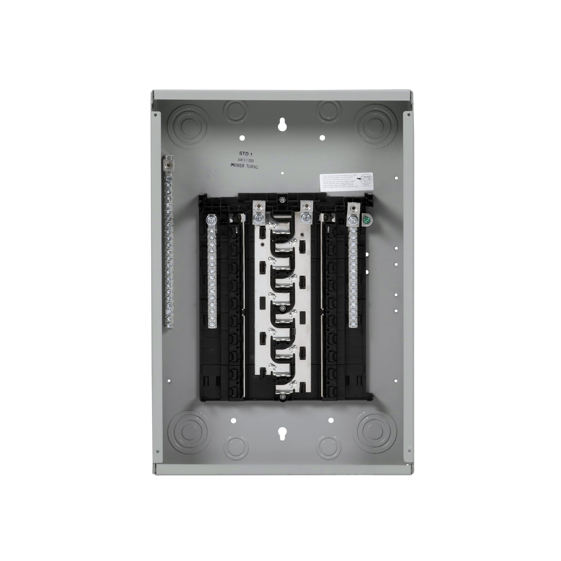 Siemens SN 150-Amp 20-space load center - angle view