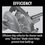 13 Amp 7-1/4 in. Corded Metal Cutting Saw with Dust Collector and 36T CERMET Blade