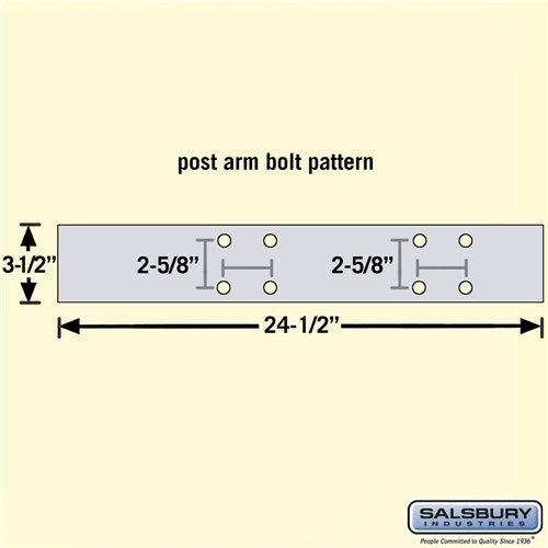 Deluxe Mailbox Post - 2 Sided for 4 Mailboxes - In-Ground Mounted - Black