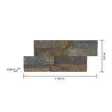 Satori Oxide Ledgestone 6-in x 12-in Natural Stone Look Wall Tile (0.48-sq. ft/ Piece)