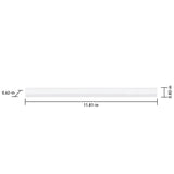 Satori Hudson Brilliant White Contempo Glossy 1-in x 12-in Ceramic Pencil Wall Tile (0.06-sq ft per piece)