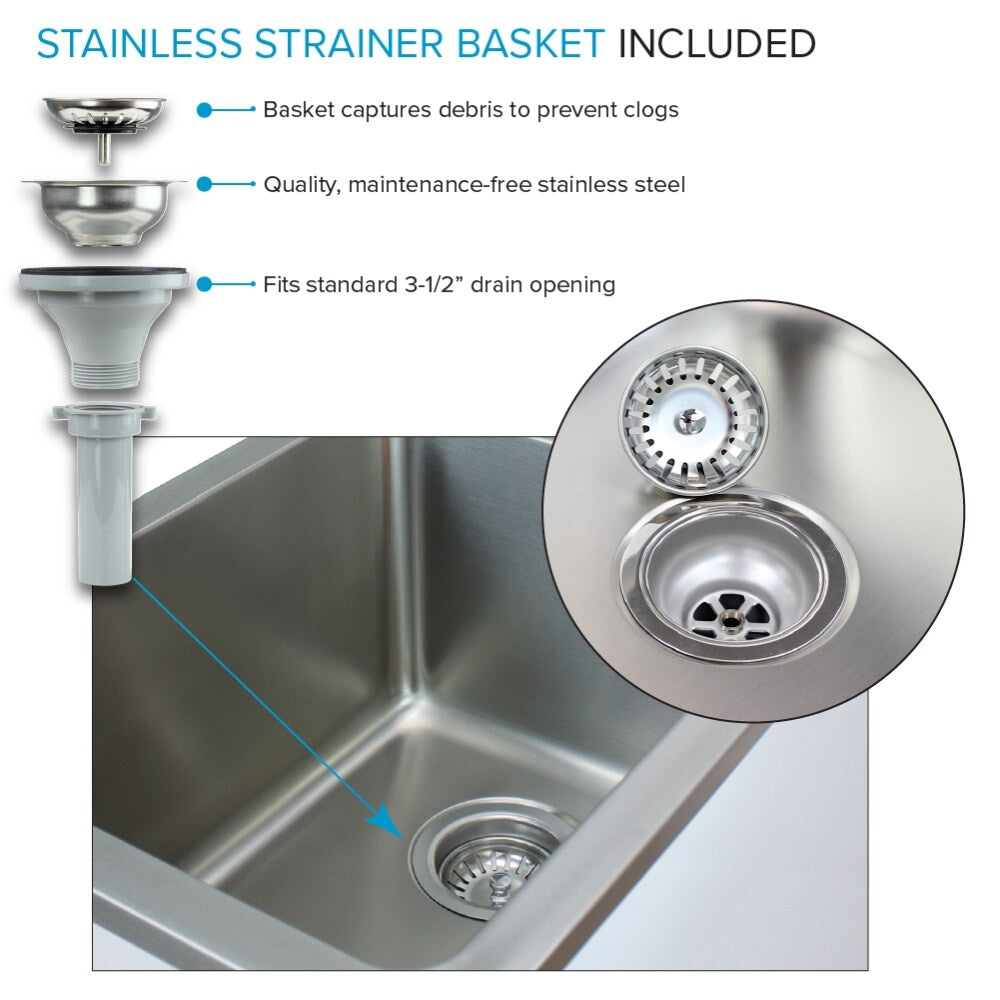 Transolid Gloss White Freestanding Laundry Sink with Cabinet and Faucet