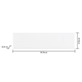 Satori Hudson Brilliant White 4-in x 16-in Glossy Ceramic Subway Wall Tile (0.43-sq. ft/ Piece)