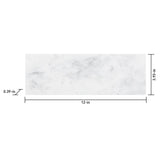 Satori Venatino 4-in x 12-in Polished Natural Stone Marble Look Wall Tile