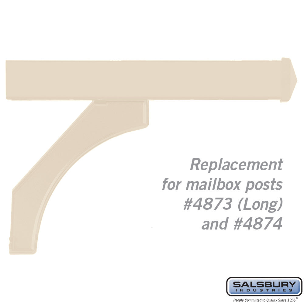 Arm Kit Replacement for Deluxe Post for Two Roadside Mailboxes - Sandstone