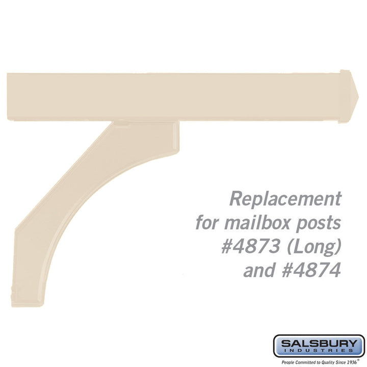 Arm Kit Replacement for Deluxe Post for Two Roadside Mailboxes - Sandstone