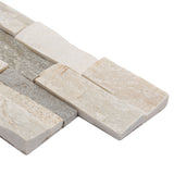 Satori 6-Pack Desert Quartz Ledgestone Corner 6-in x 18-in Natural Stone Wall Tile