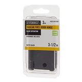3-1/2 in. Matte Black Square Corner Smooth Action Hinge (3-Pack)