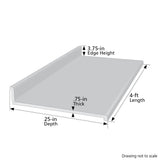 VT Dimensions Formica 4-ft Toffee di Pesco 5000K-22 Straight Laminate Kitchen Countertop with Integrated Backsplash