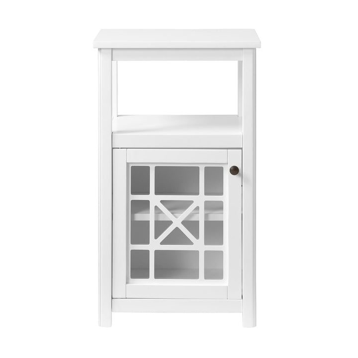 Alaterre Furniture 17-in x 29-in x 12-in White Wood Freestanding Linen Cabinet