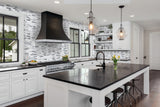 Satori Storm Polished 12-in x 12-in Natural Marble Brick Mosaic Wall Tile, Polished Finish (0.97-sq ft per piece)