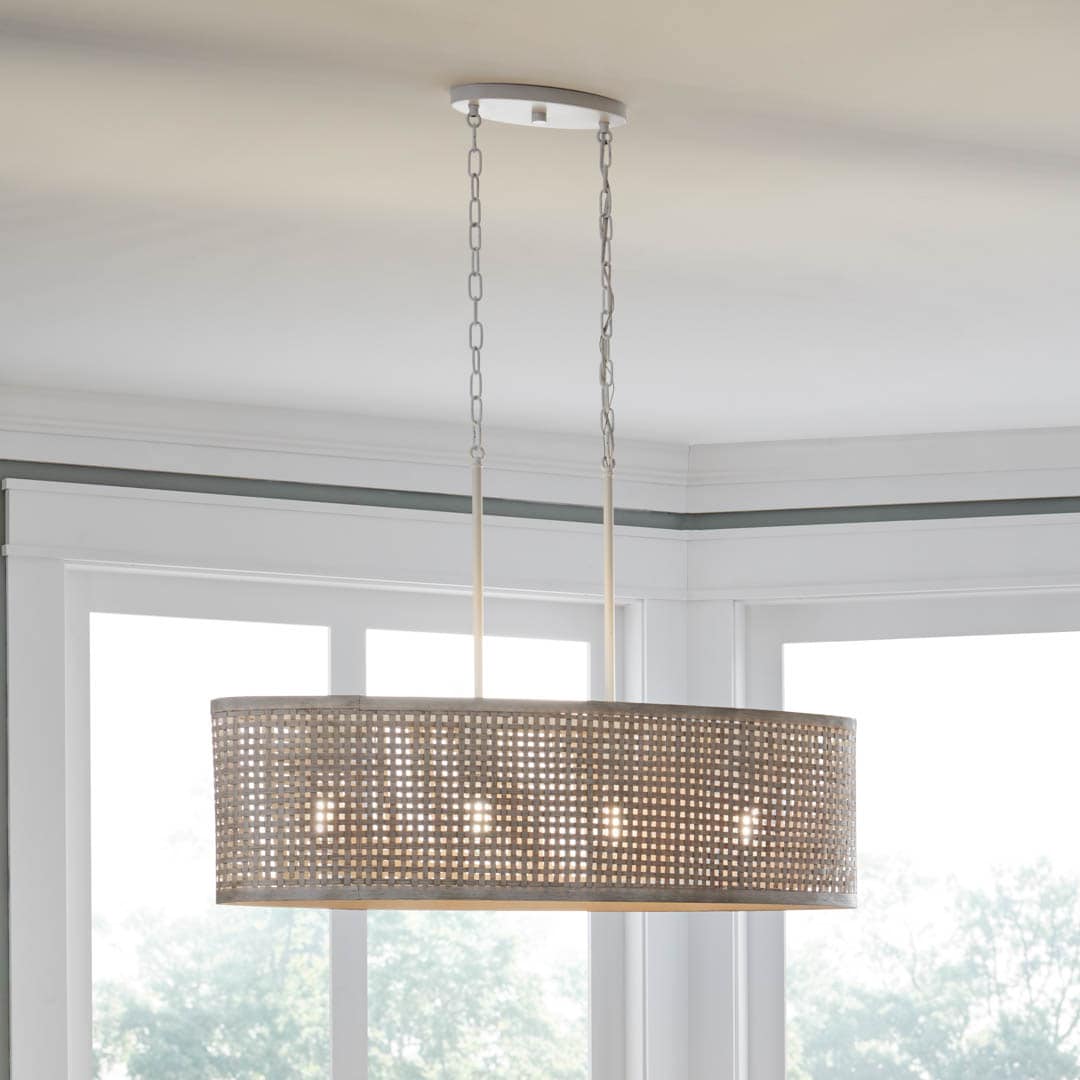 Kichler Sayulita 4-Light White Coastal Chandelier