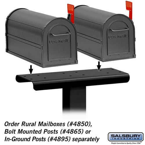 4-Wide Mailbox Spreader for Rural Mailboxes, Bronze