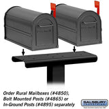4-Wide Mailbox Spreader for Rural Mailboxes, Bronze
