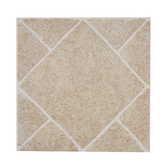 Armstrong Flooring Umber 12-in x 12-in Peel-and-Stick Vinyl Tile, 2.6-mil Wear Layer (1-sq ft Piece)