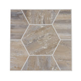 Armstrong Flooring Terraza 12-in x 12-in Cooled Mocha Peel-and-Stick Vinyl Tile