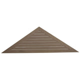 65 in. x 21.75 in. Triangle Primed Polyurethane Paintable Gable Louver Vent - Super Arbor