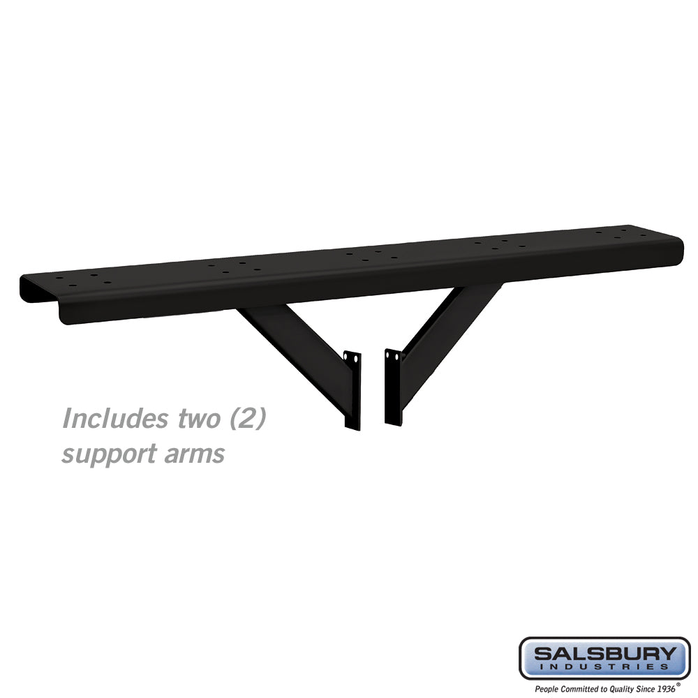 5-Wide Mailbox Spreader with 2 Supporting Arms - White