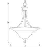 Progress Lighting Trinity 3-Light Brushed Nickel Transitional Chandelier