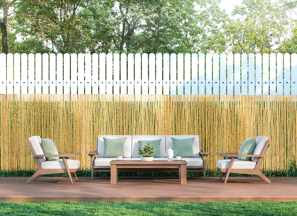 Garden Craft 6x6 Light Brown Bamboo Rolled Fencing
