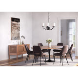 Progress Lighting Avette 5-Light Matte Black Transitional Chandelier