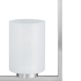 Progress Lighting Rexington 4-Light Brushed Nickel Modern/Contemporary Etched Glass Cylinder Medium Hanging Pendant Light