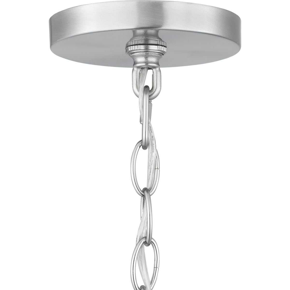 Progress Lighting Rexington 4-Light Brushed Nickel Modern/Contemporary Etched Glass Cylinder Medium Hanging Pendant Light