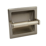 Project Source Seton Brushed Nickel Recessed Spring-Loaded Toilet Paper Holder