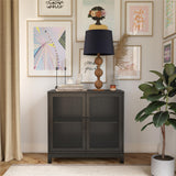 Ameriwood Home Tess Shadow Oak Traditional Mdf Media Cabinet