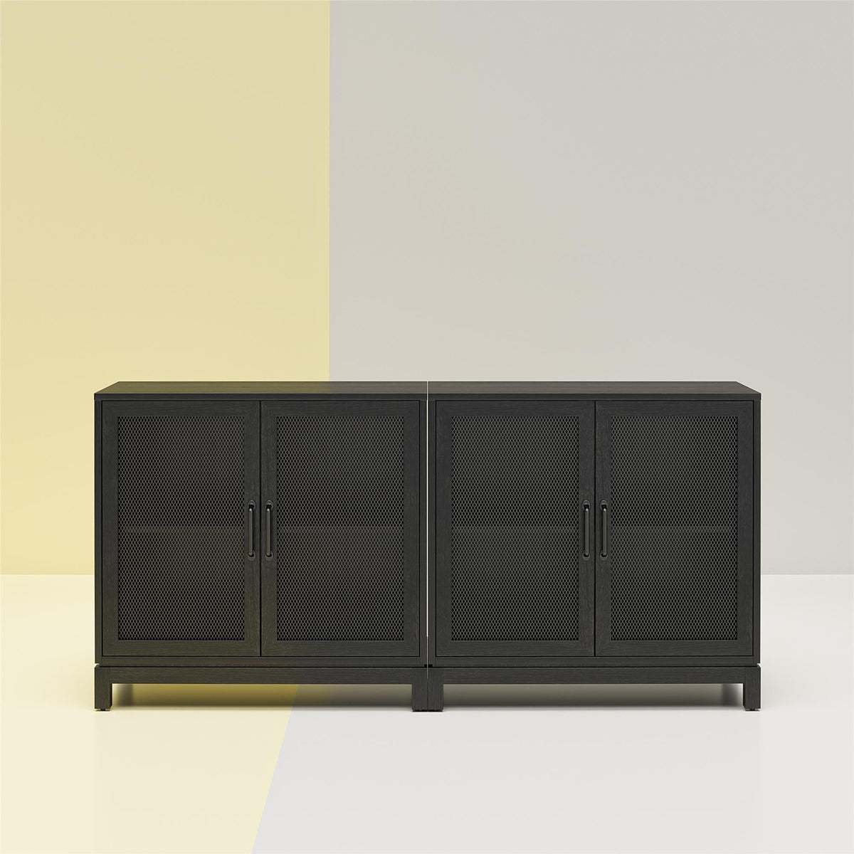 Ameriwood Home Tess Shadow Oak Traditional Mdf Media Cabinet