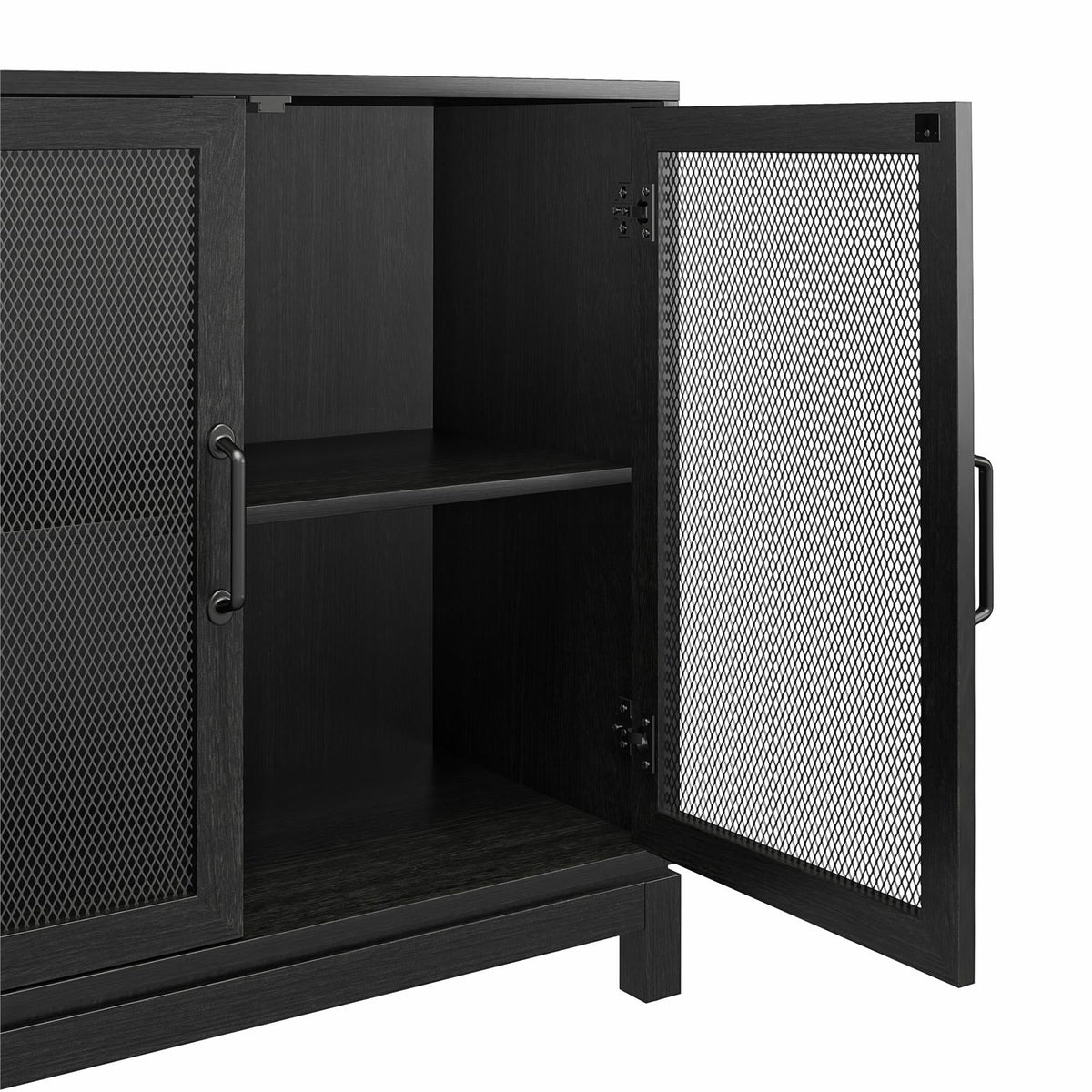 Ameriwood Home Tess Shadow Oak Traditional Mdf Media Cabinet
