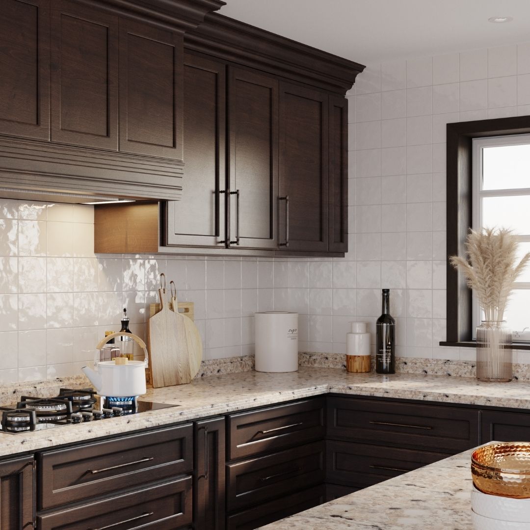 VT Dimensions Formica 10-ft Ouro Romano Etchings Right-Hand Miter-Cut Laminate Kitchen Countertop with Integrated Backsplash