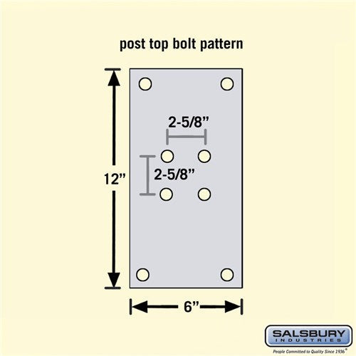 Standard Mailbox Post - In-Ground Mounted - Black