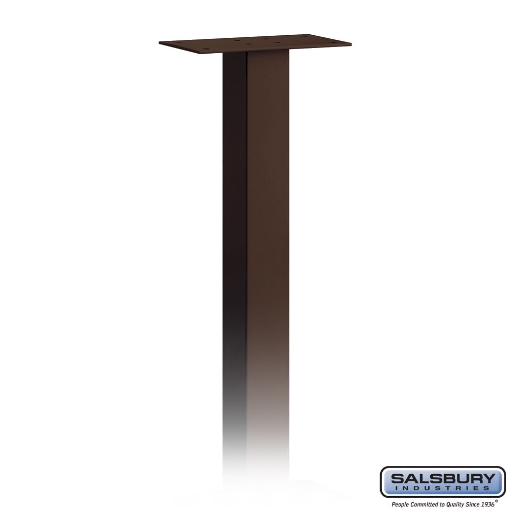 Standard In-Ground Mounted Mailbox Post - Bronze