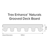Trex Enhance Naturals 1-in x 6-in Composite Deck Board