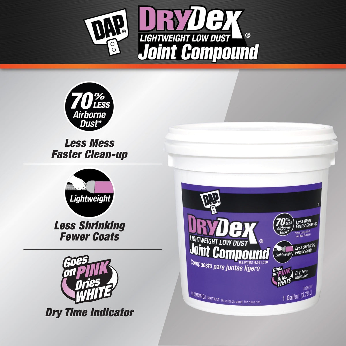 DAP DryDex 1-Gallon 60-Minutes Set Time Premixed Lightweight Drywall Joint Compound