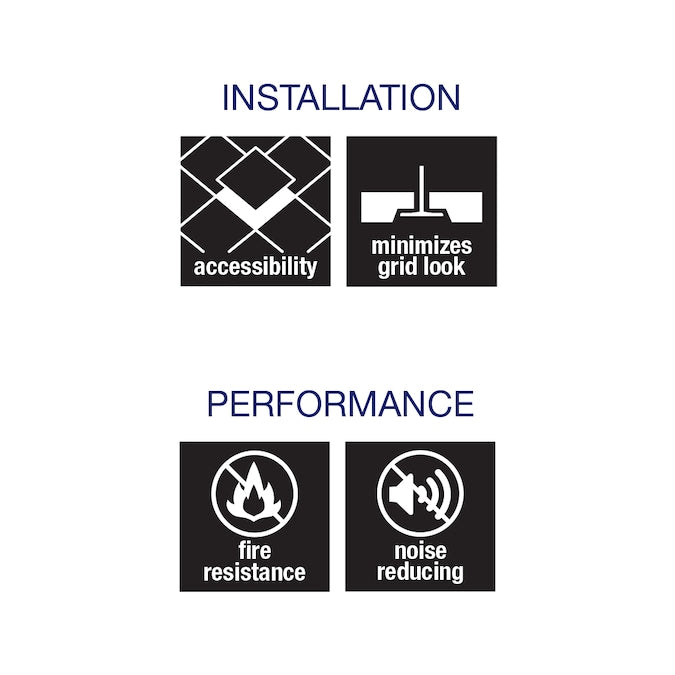 Armstrong Ceilings 2-ft x 2-ft Oasis White Mineral Fiber Drop Ceiling Tile (16-Pack, 64-sq ft / Case)