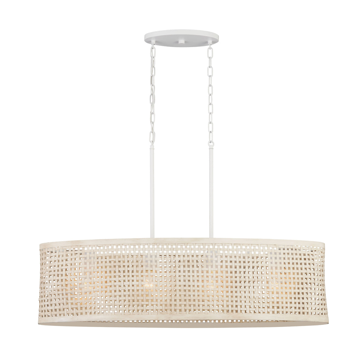 Kichler Sayulita 4-Light White Coastal Chandelier