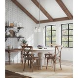 Progress Lighting Morehouse 3-Light Brushed Nickel Transitional Chandelier