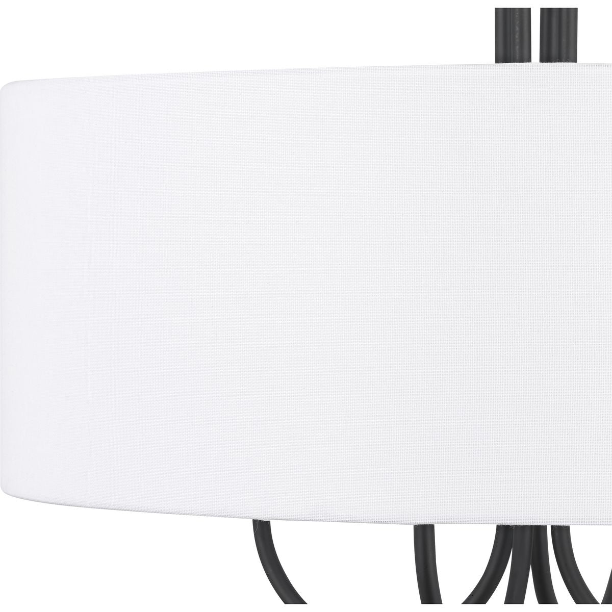 Progress Lighting Evanna 4-Light Matte Black Transitional Chandelier