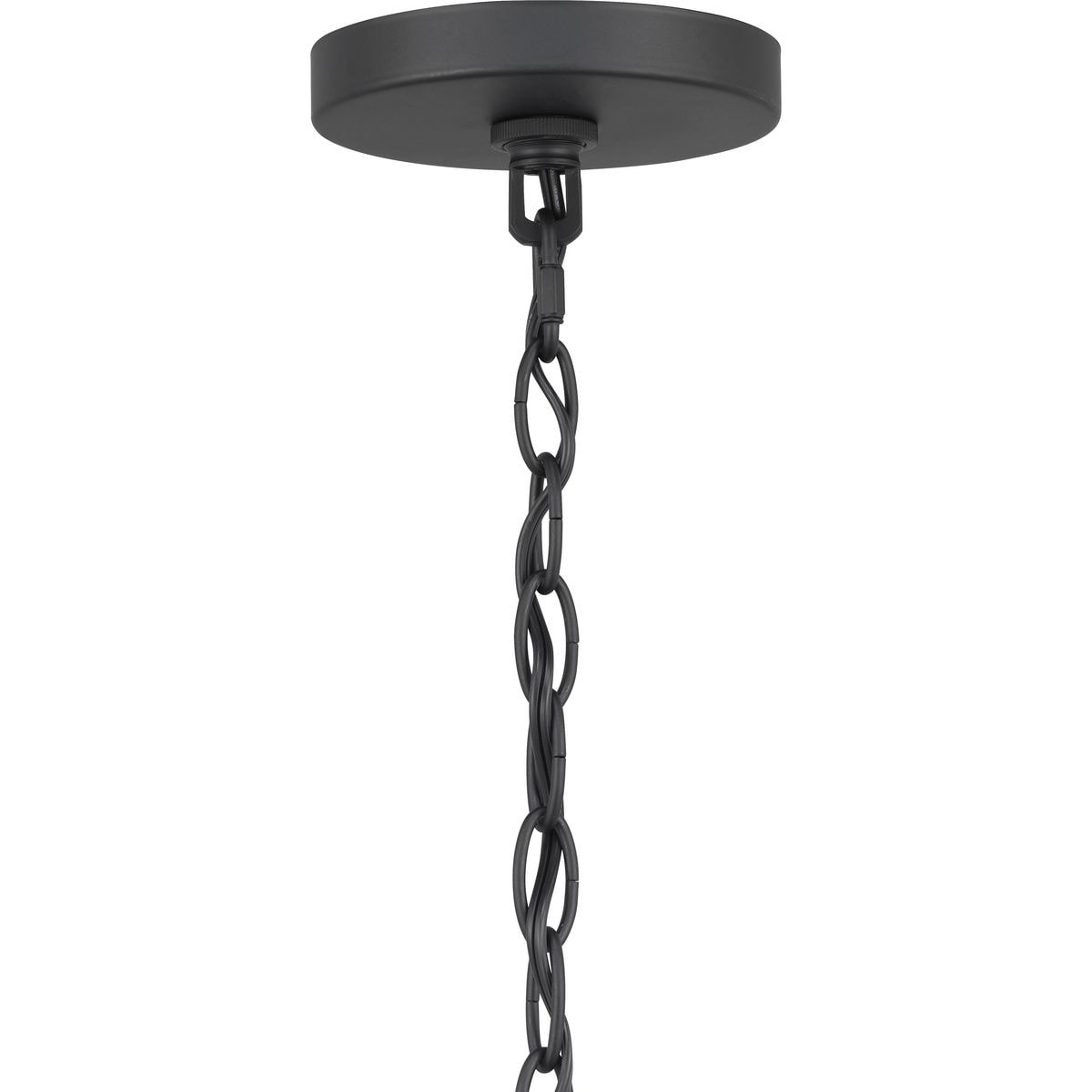 Progress Lighting Evanna 4-Light Matte Black Transitional Chandelier