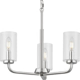 Progress Lighting Cabarro 3-Light Brushed Nickel Transitional Chandelier